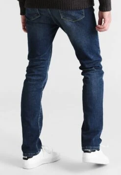 Pier One Straight Leg Jeans - Washed Dark Blue -Pier One 19f71c5aa23e4aee8fbafd64cafceb95