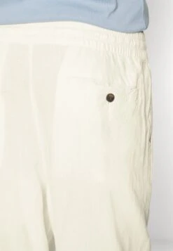 Pier One Drawcord Trousers Linen Blend - Broek - White -Pier One 29249133ad174a51bb991d8322ba3448