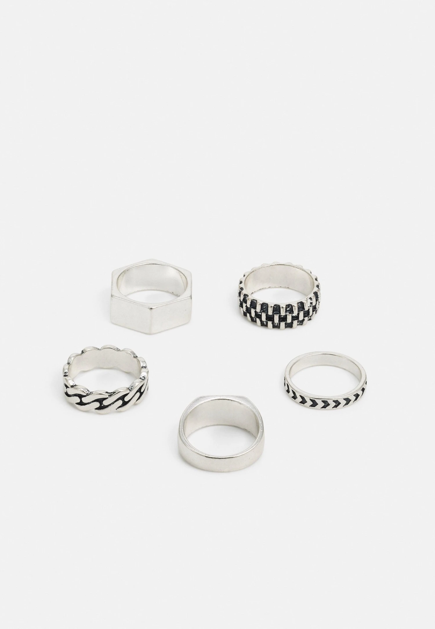 Pier One 5 Pack - Ring - Silver-Coloured 4 Pier One 5 Pack - Ring - Silver-Coloured - Afbeelding 2
