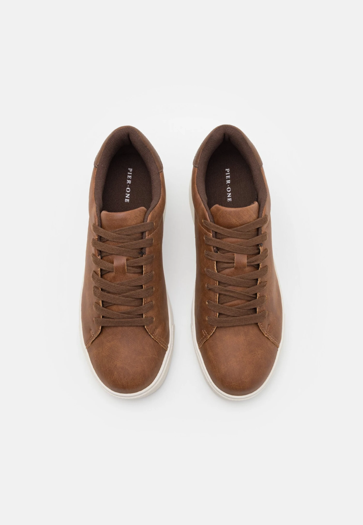 Pier One Unisex - Sneakers Laag - Cognac 6 Pier One Unisex - Sneakers Laag - Cognac - Afbeelding 4