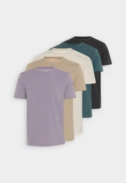 Pier One 5 Pack - T-Shirt Basic - White/Off-White/Lilac 18 Pier One 5 Pack - T-Shirt Basic - White/Off-White/Lilac -Pier One 457fc2dd907744f0aad3de7198ff6a0b
