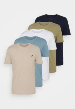 Pier One 5 Pack - T-Shirt Basic - Beige/White/Light Blue 18 Pier One 5 Pack - T-Shirt Basic - Beige/White/Light Blue -Pier One 66878d61f9284197b4395faece75418c