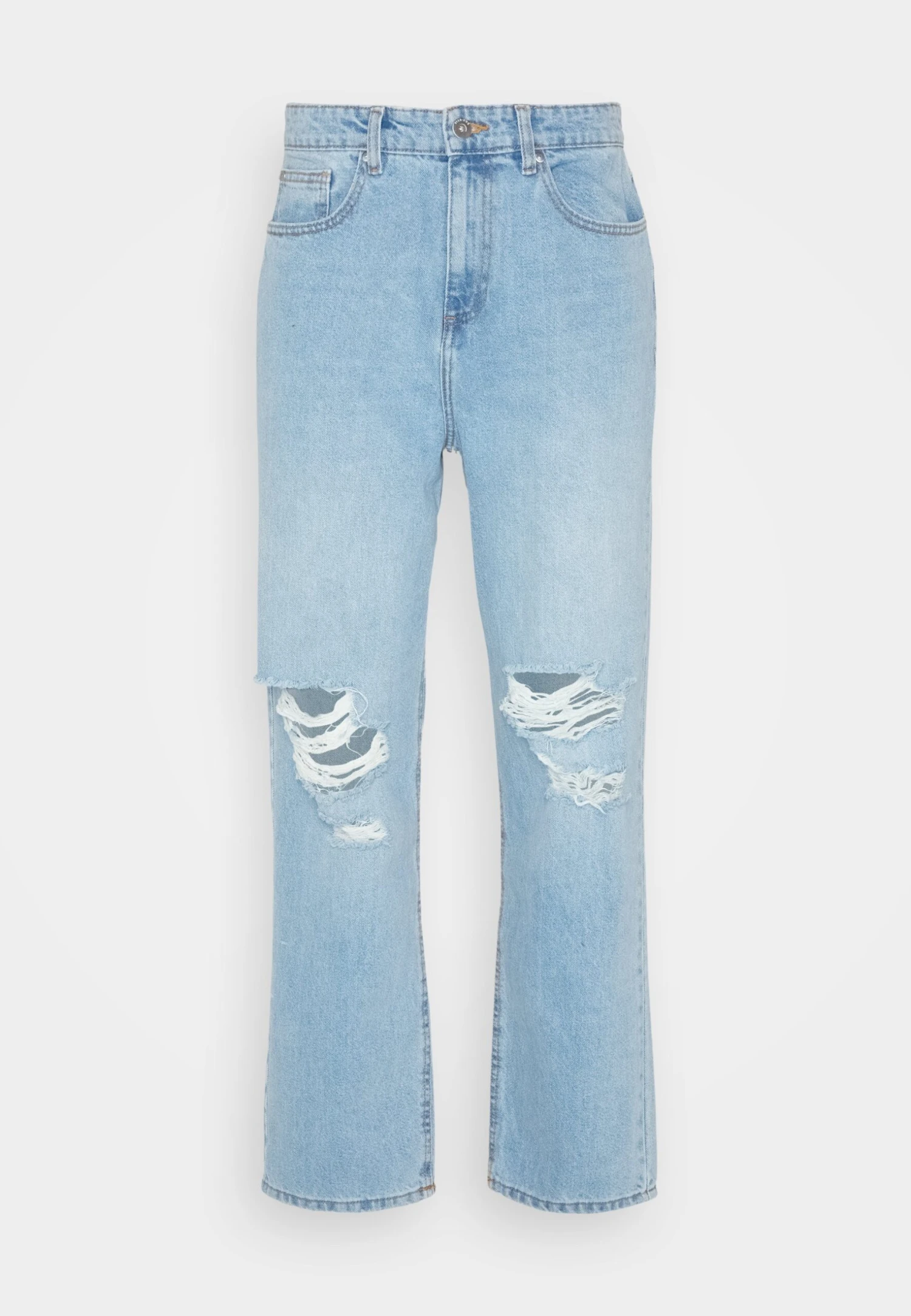 Pier One Distress On Knees - Relaxed Fit Jeans - Light Blue Denim 7 Pier One Distress On Knees - Relaxed Fit Jeans - Light Blue Denim - Afbeelding 5