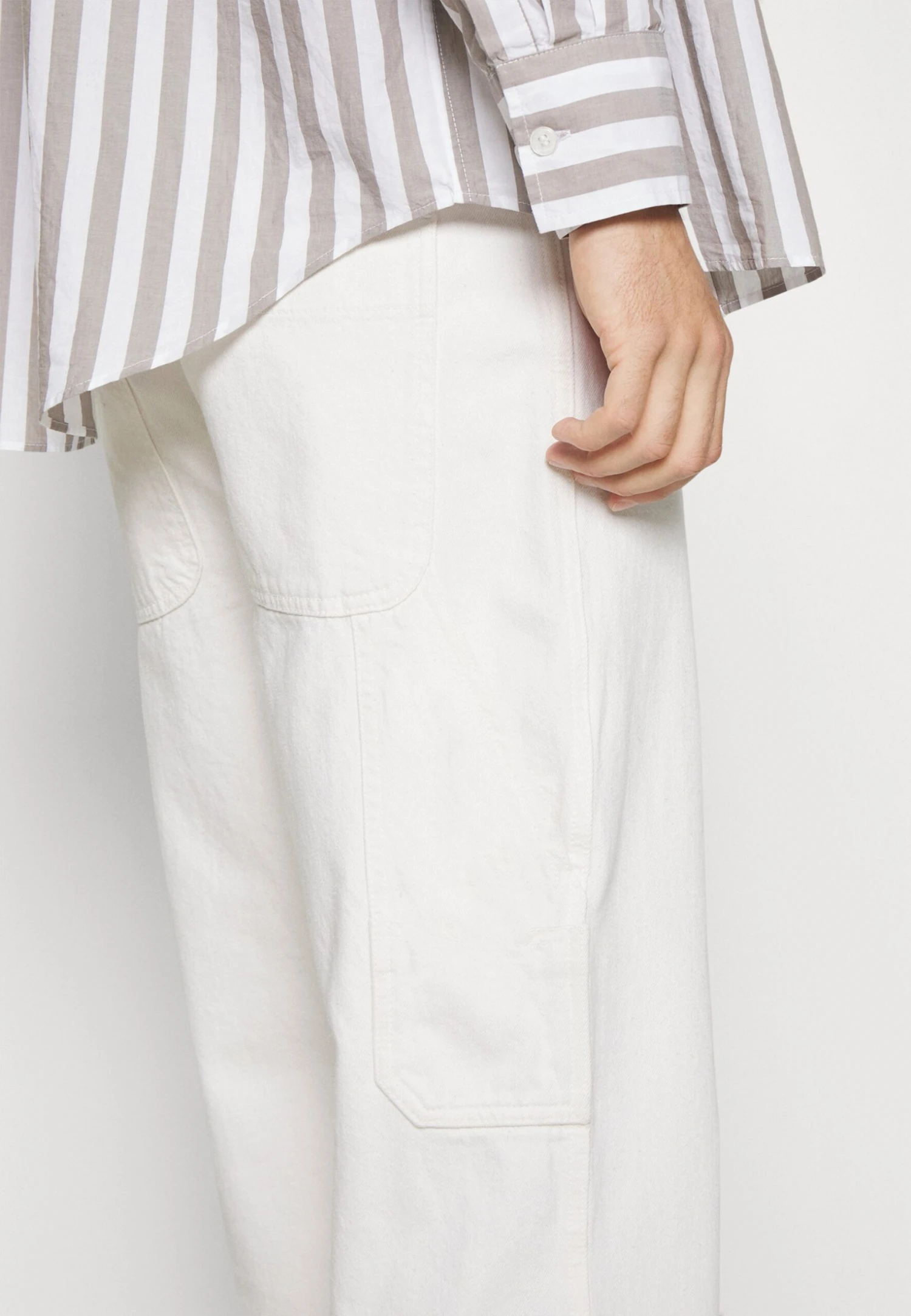 Pier One Carpenter Colored Twill- Straight Leg Jeans - Off-White 8 Pier One Carpenter Colored Twill- Straight Leg Jeans - Off-White - Afbeelding 6