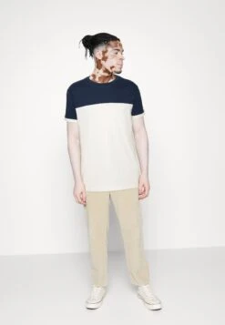 Pier One T-Shirt Print - Dark Blue/White -Pier One 785d216ee66b40f69492c347edc25345