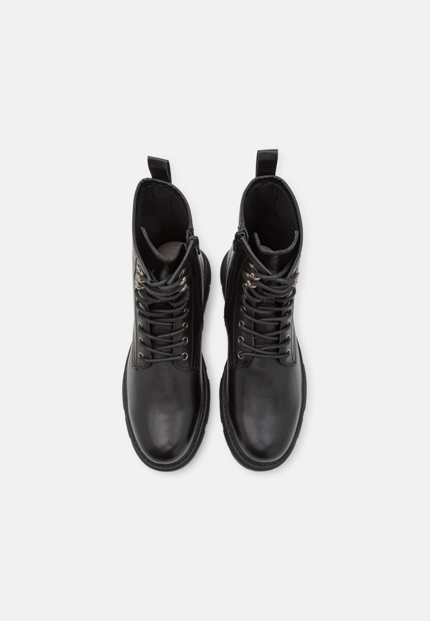 Pier One Leather - Veterboots - Black 6 Pier One Leather - Veterboots - Black - Afbeelding 4