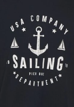 Pier One T-Shirt Print - Dark Blue -Pier One 9b8149978dcd4d6c9c88d3b0eab2b7c5