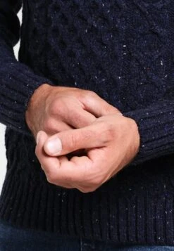 Pier One Trui - Mottled Dark Blue -Pier One a048db5e31ba4f3589df0abe92fd4cb7