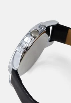 Pier One Horloge - Black/Silver-Coloured -Pier One a405f32d91574594bfe0eb57bcbec044