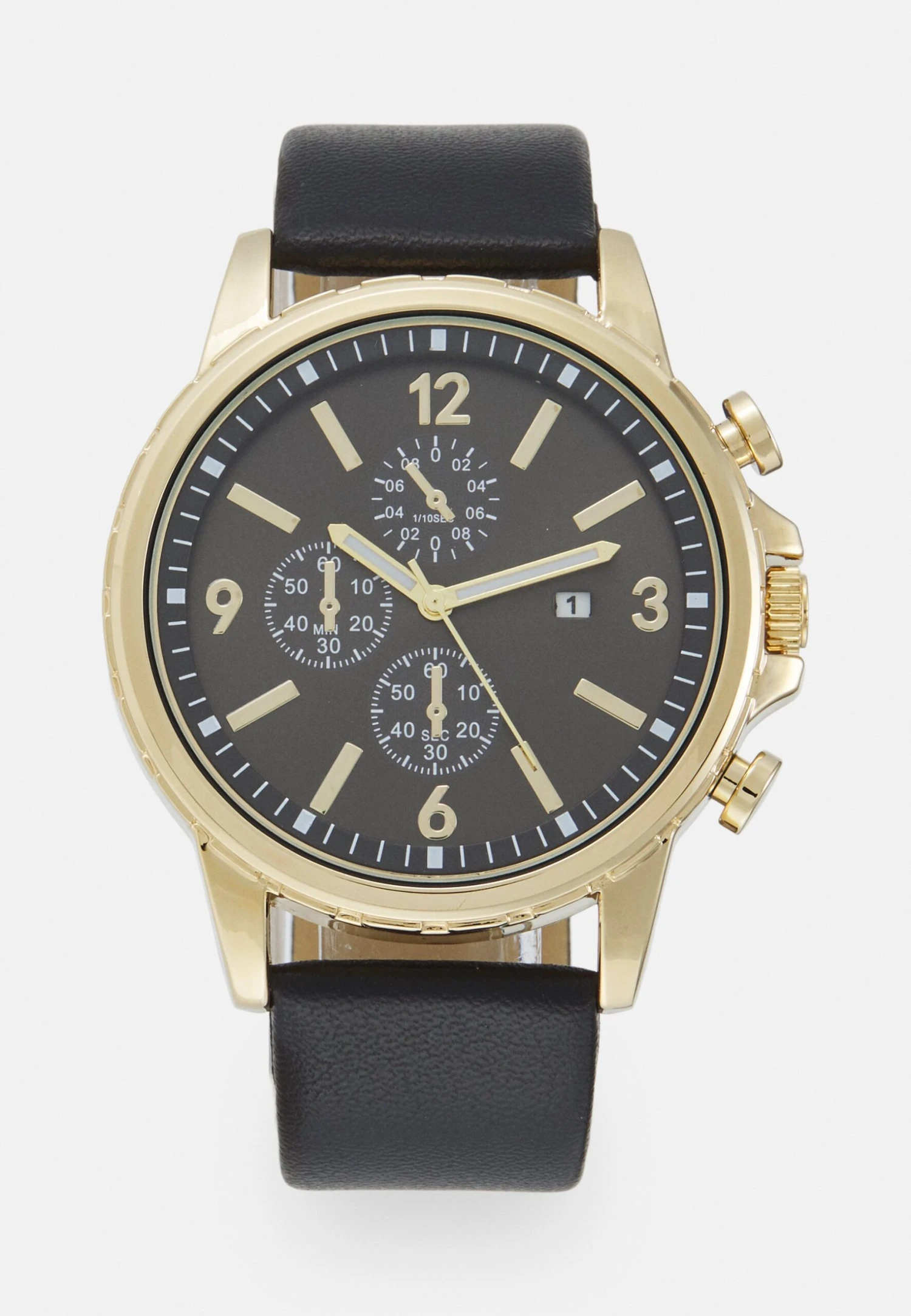 Pier One Unisex - Chronograaf - Black/Gold-Coloured 3 Pier One Unisex - Chronograaf - Black/Gold-Coloured