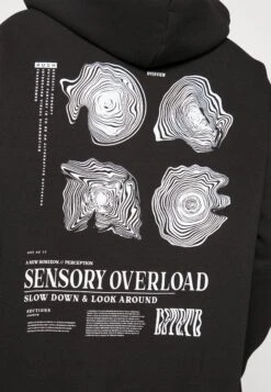 Pier One Wood Hoodie - Hoodie - Black -Pier One b8e7397d7d5043f5ad3919a565b3c7b9