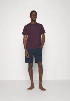 Pier One Pyjama - Dark Blue/Bordeaux -Pier One bc888e8f3973442f8182fe129d271a9b