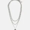 Pier One Unisex 3 Pack - Ketting - Silver-Coloured