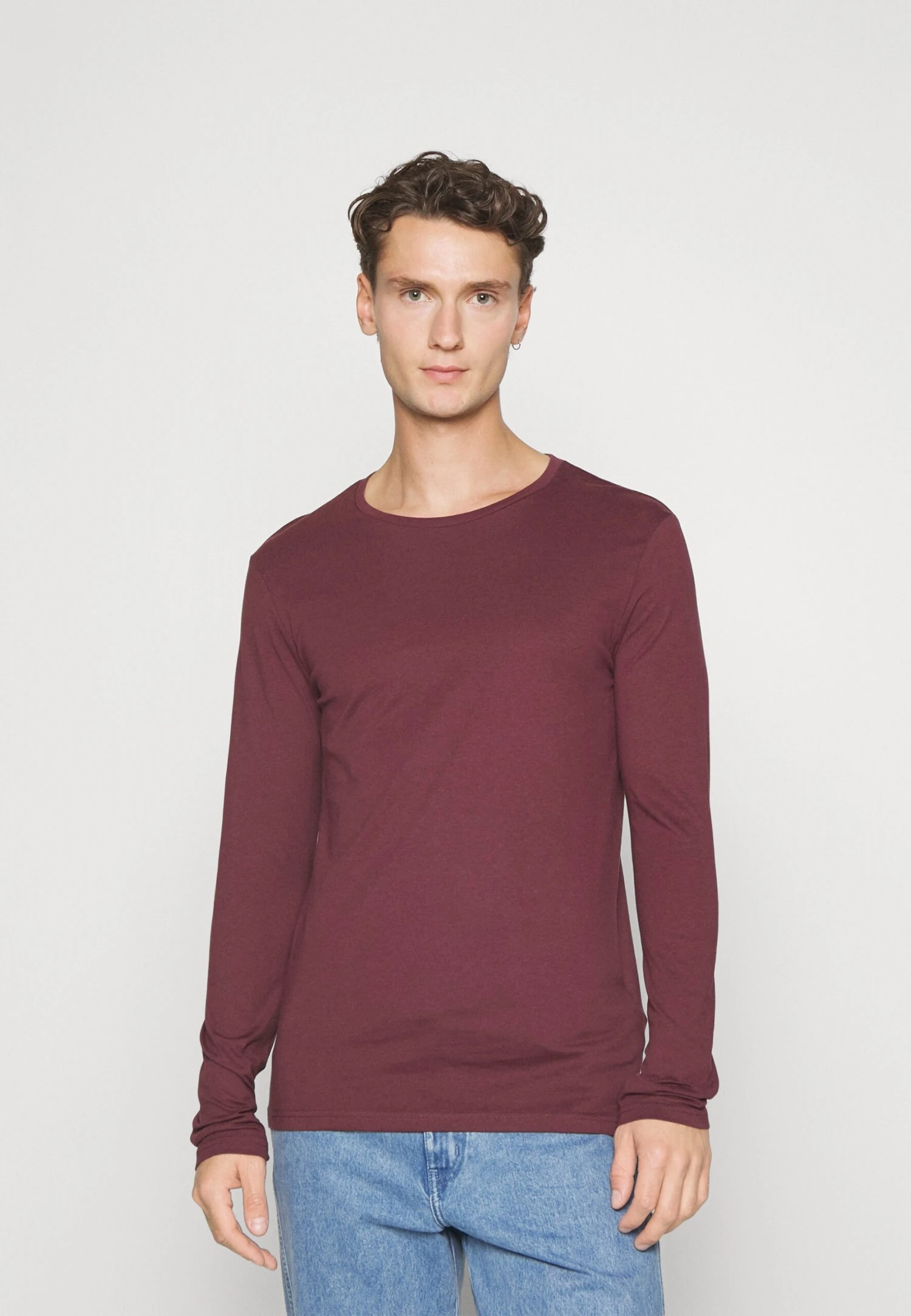 Pier One 2 Pack - Longsleeve - Bordeaux/Dark Blue 6 Pier One 2 Pack - Longsleeve - Bordeaux/Dark Blue - Afbeelding 4