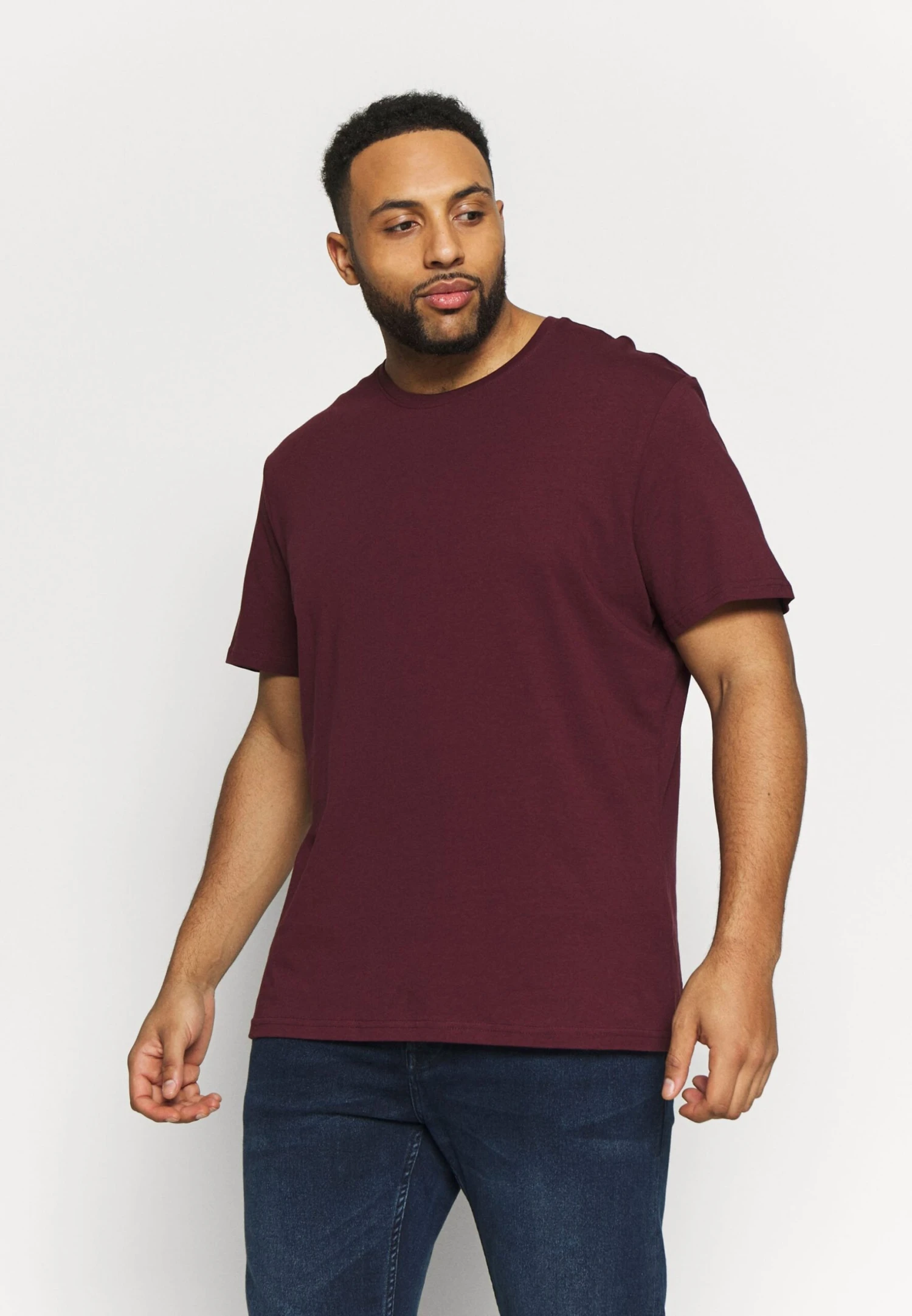 Pier One 2 Pack - T-Shirt Basic - Dark Blue/Bordeaux 4 Pier One 2 Pack - T-Shirt Basic - Dark Blue/Bordeaux - Afbeelding 2