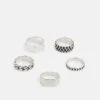 Pier One 5 Pack - Ring - Silver-Coloured -Pier One fc3926f0e1e341beb8f9300523b0deb6